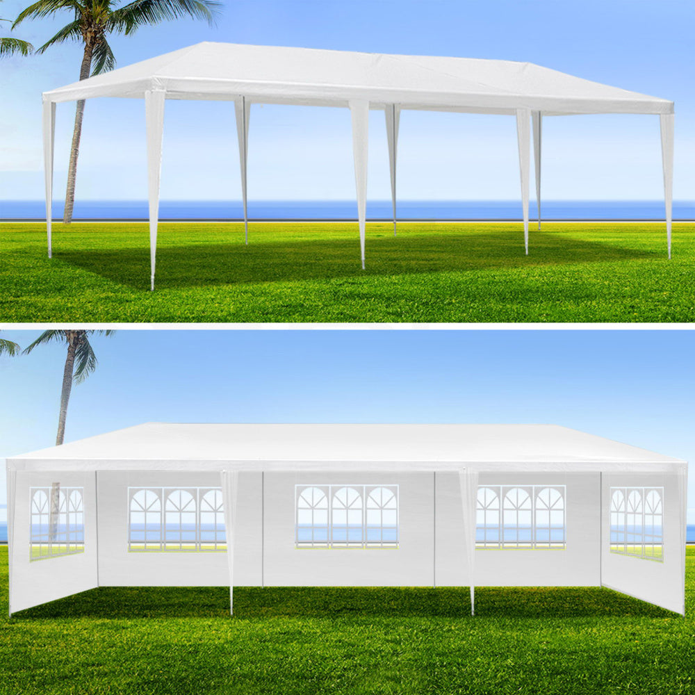 10x30&#039; Wedding Party Canopy Tent Outdoor Gazebo with 8 Removable Sidewalls