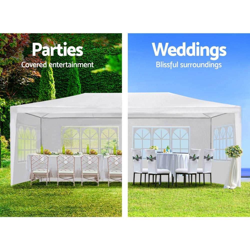 10x30&#039; Wedding Party Canopy Tent Outdoor Gazebo with 8 Removable Sidewalls