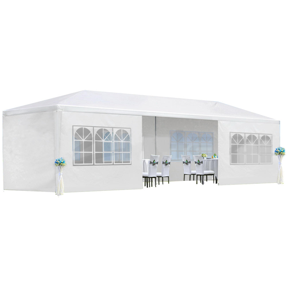 10x30&#039; Wedding Party Canopy Tent Outdoor Gazebo with 8 Removable Sidewalls