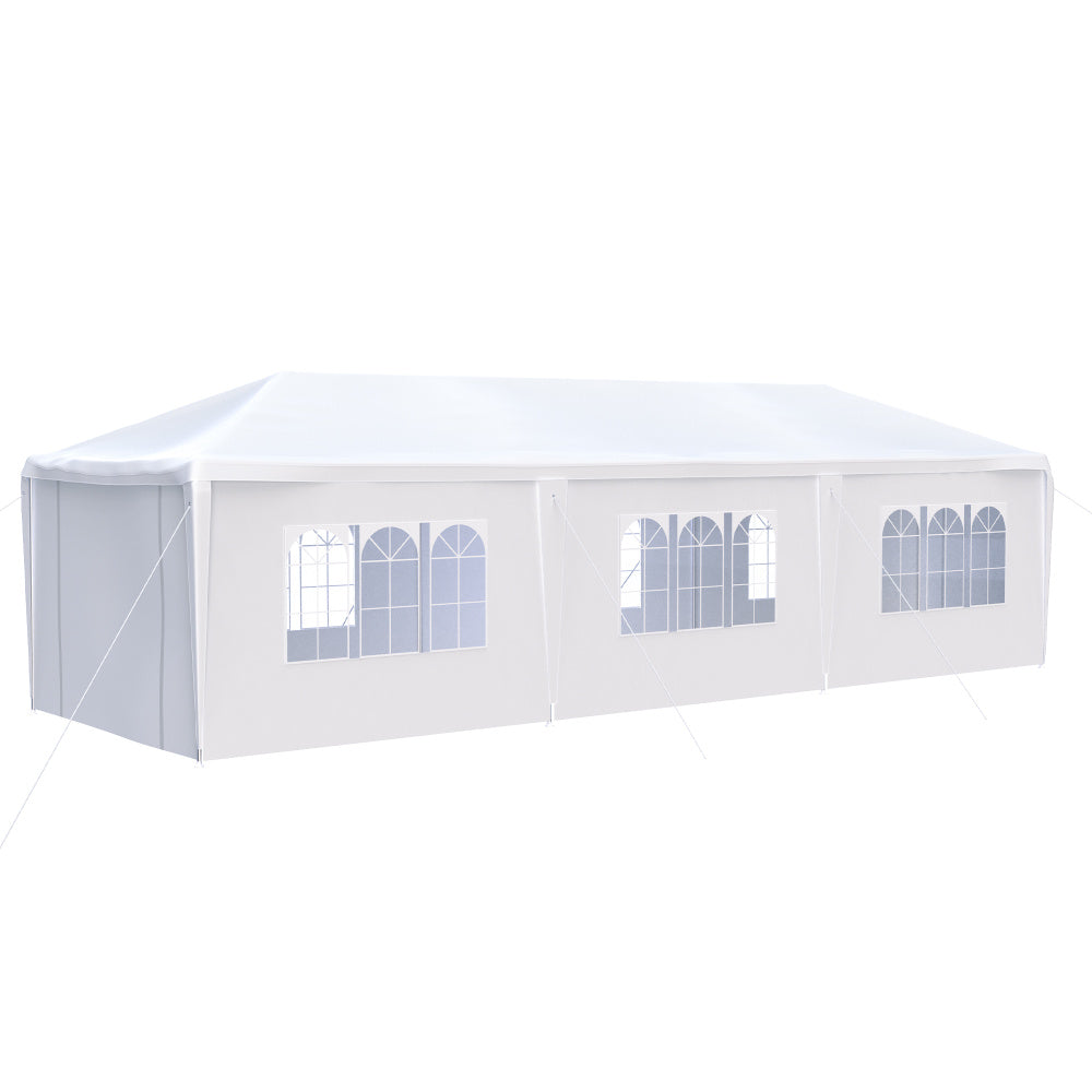 10x30&#039; Wedding Party Canopy Tent Outdoor Gazebo with 8 Removable Sidewalls