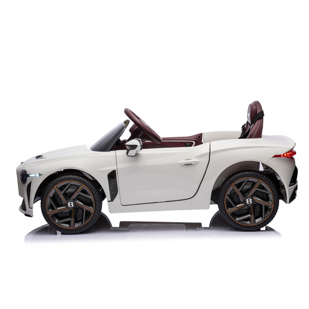 12V Battery Powered Ride On Car for Kids, Licensed Bentley Bacalar, Remote Control Toy Vehicle with Music Player, LED Light, 2 Driving Modes